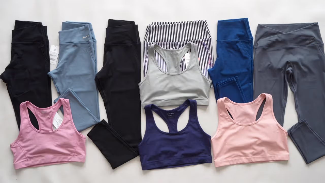 Basic yoga wardrobe items